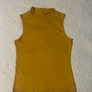 Olivia Rae Mustard Sleeveless Tank Top